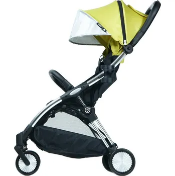 Kočárek Kočárek HYBRID Ezyfold 2024, wasabi/chrome silver chassis