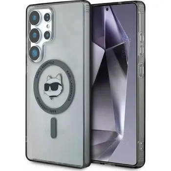 Pouzdro na mobilní telefon KARL LAGERFELD pouzdro pro SAMSUNG S25 Ultra KLHMS25LHLSCHK (Magnetic IML Metal Choupette Head) černé