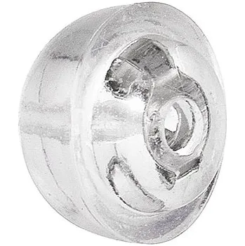 Náušnice Zarážka na náušnice silikonová stříbrná P0561