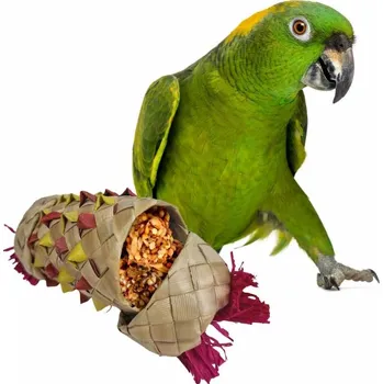 Hračka pro ptáka ZobTube přírodní hračka pro papoušky