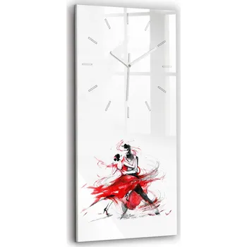 Hodiny Nástěnné hodiny Wallfluent červené 30 cm