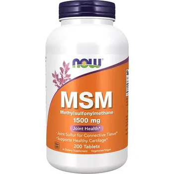 Fitness strava Now Foods MSM Methylsulfonylmethan 1500 mg 200 tablet