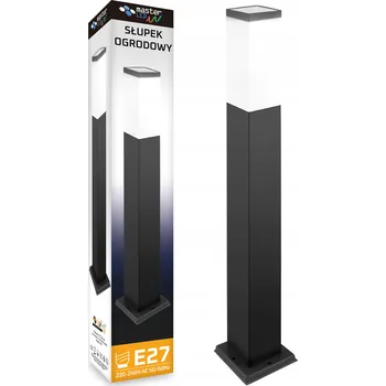 Venkovní osvětlení Kvadratický osvětlovací sloupek Masterled E27 65 cm černý
