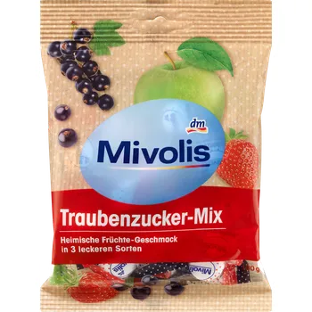 Cukr Mivolis hroznový cukr s příchutí ovoce mix