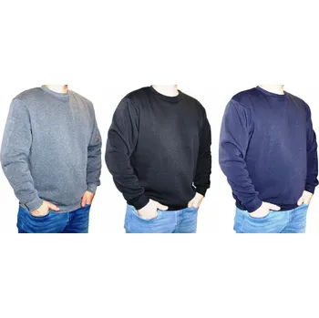 Pánská mikina PÁNSKÁ MIKINA KLASICKÁ ČERNÁ ŠEDÁ TMAVĚ MODRÁ VELIKOST 3XL
