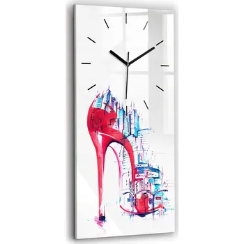 Hodiny Nástěnné hodiny Wallfluent červené 30 cm