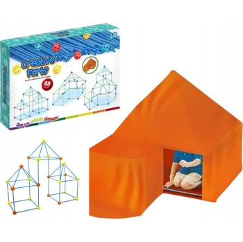 ostatní stavebnice SADA PRO STAVĚNÍ ZÁKLADNY PEVNOSTÍ PRO DĚTI STAVEBNICE STAN 88 DÍLKŮ