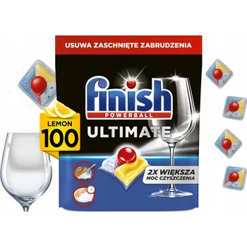 Přípravek do myčky Kapsle do myčky nádobí Finish Ultimate All In 1 Lemon 100 ks