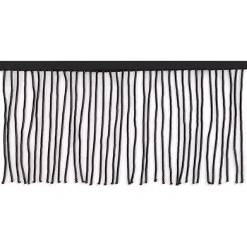 Třásně / prýmek ze sekaného rokajlu šíře 10 cm