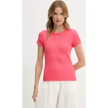 Pánská móda Tričko Tommy Jeans DW0DW17383 růžová 38X, vel. M