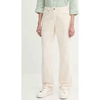 Dámské džíny Bavlněné džíny United Colors of Benetton high waist, 4RZVDE00J béžová 01X, vel. 28