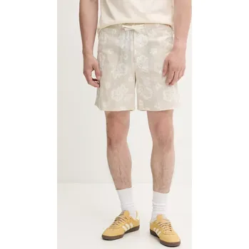 Pánské kraťasy Bavlněné šortky Tommy Jeans pánské, béžová barva, DM0DM21947 80X, vel. L