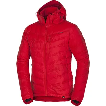 Pánská bunda Northfinder Pánská přechodná bunda zateplená lehká ZANDER, rudá,