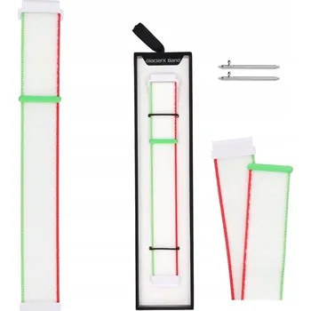 Řemínek na hodinky Univerzální bílý řemínek GlacierX 22 mm