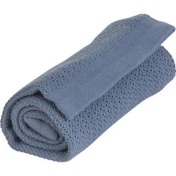 Dětská deka Deka VINTER & BLOOM Soft Grid Organic 2025, denim blue