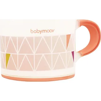 Hrníček s ouškem BABYMOOV Anti-Slip, peach