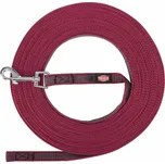 Trixie pogumované stopovací vodítko, sangria - Velikost: S–M: 15 m dlouhý / 15 mm široký
