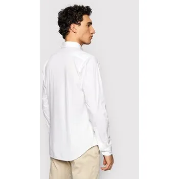 Pánská košile La Martina Košile Poplin CCMC01 PP003 Bílá Regular Fit XXL