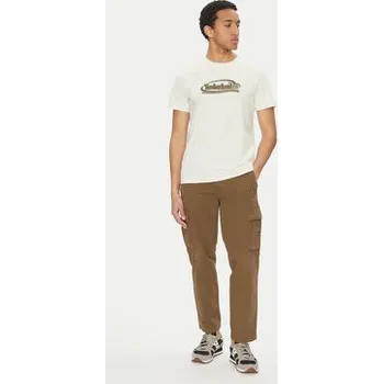 Pánské tričko Timberland T-Shirt TB0A6DJY Bílá Regular Fit XL