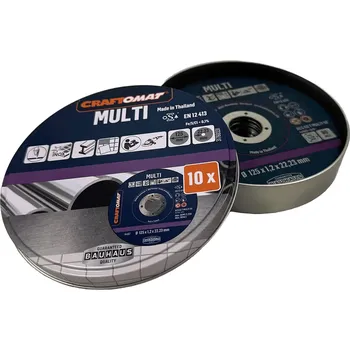 Řezný kotouč Craftomat Sada řezných kotoučů ACS60T Multi-BF, ø 125 × 1,2 × 22,23 mm, 10 ks 34688239