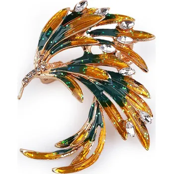 Brož Brož s broušenými kamínky rajka Varianta: 1 zlatá, Balení: 1 ks