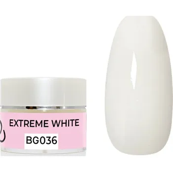 Umělé nehty UV/LED gel barevný - Extreme white 5g