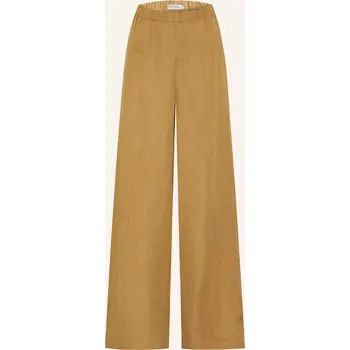 Dámské kalhoty Max Mara Dámské Marlene Kalhoty Onore Se Lnem A Hedvábím,...