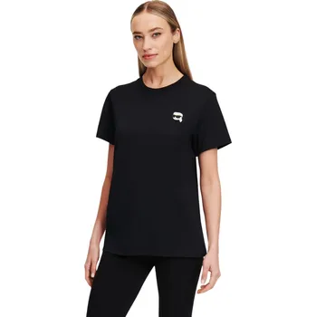 Dámské tričko KARL LAGERFELD IKON PATCH T-SHIRT A1W17025.JJ 999 S Velikost: S
