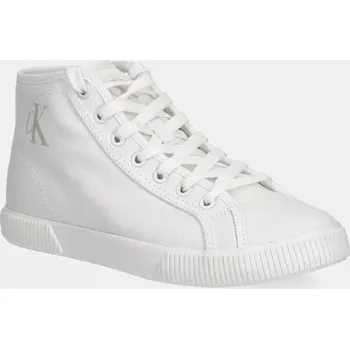 Pánské tenisky Kecky Calvin Klein Jeans ESS VULC MID CV MG WN bílá barva, YW0YW01761 00X, EUR 41