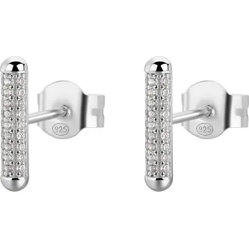 Náušnice Rosato Stříbrné náušnice se zirkony Tyčinky Bianca RZBI70 + 2 měsíce na vrácení zboží