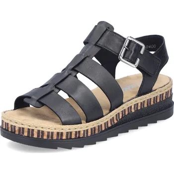 Dámské polobotky Dámské sandály Rieker V7904-00 černá černá 38
