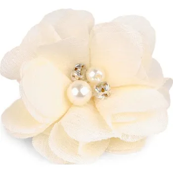 Květ Ø5 cm s kamínky, barva 13 vanilková