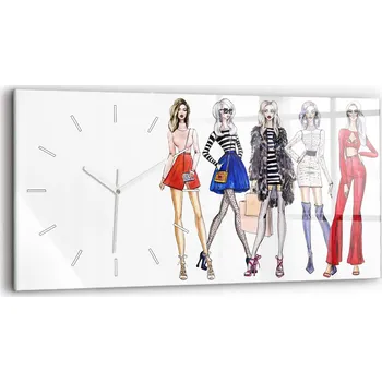 Hodiny Nástěnné hodiny Wallfluent červené 60 cm