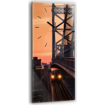 Hodiny Nástěnné hodiny Wallfluent oranžové 30 cm