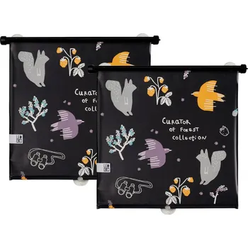 Stínítko do auta Sluneční clona LEOKID do auta 2 ks 2024, forest collection