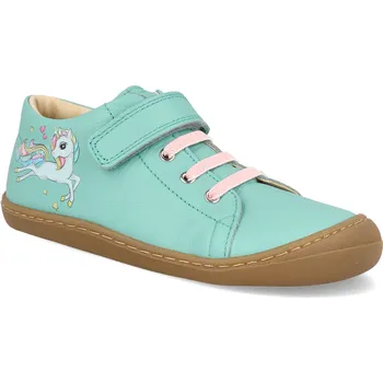 Barefoot dětské tenisky Koel - Bonny Unicorn mintové Velikost: 22
