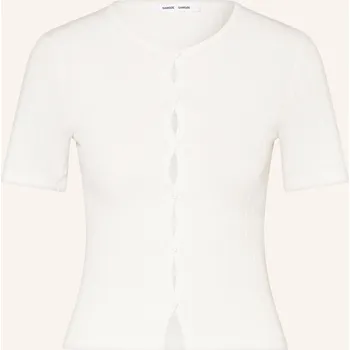 Dámský svetr Samsøe Samsøe Dámský Pletený Kardigan Sajuni, krémová, 40