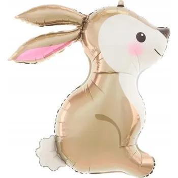 Fóliový balónek Zajíc 67x80cm Narozeniny První rok Woodland Lesní zvířata