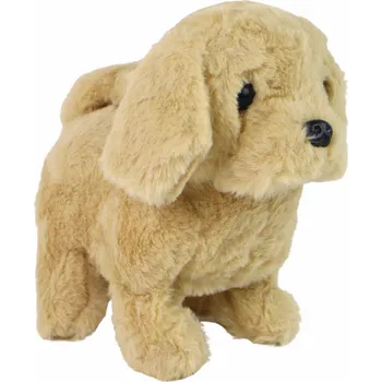 plyšák LEAN Toys Chodící pes Interaktivní hračka Barking Béžová