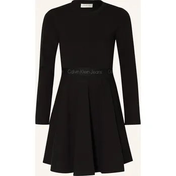 Dámské šaty Calvin Klein Dívčí Žerzejové Šaty, černá, 164