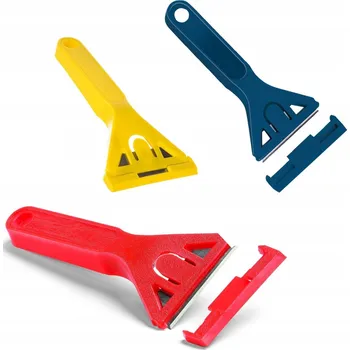 Kuchyňská škrabka ŠKRABKA NA INDUKČNÍ A KERAMICKOU DESKU + 5X NÁHRADNÍ ČEPELKY