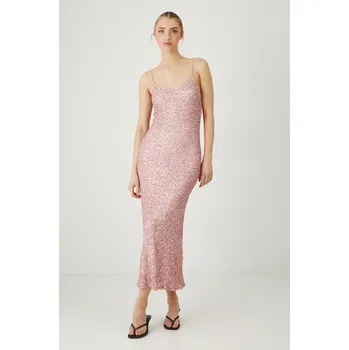 Dámské šaty Šaty Medicine růžová barva, midi RS25.SUD911 34X, vel. S