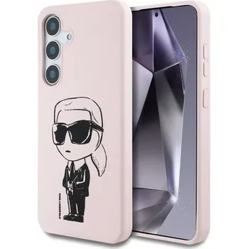 Pouzdro na mobilní telefon KARL LAGERFELD pouzdro pro SAMSUNG S25 KLHMS25SPNYKGRTP (Magnetic Silicone Graffiti Ikonik) růžové