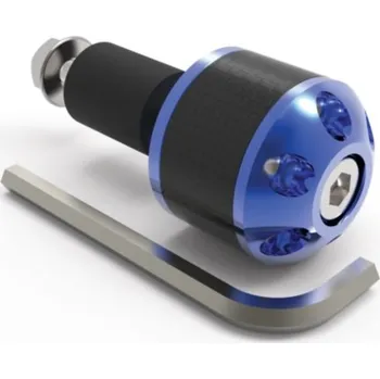 závaží řídítek Carb Ends 1 s redukcí pro vnitřní průměr 18 mm (vnější 28,6 mm), OXFORD (modré, pár)