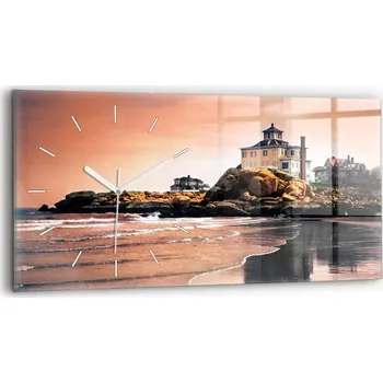 Hodiny Nástěnné hodiny Wallfluent růžové 60 cm