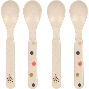 Dětské lžičky LÄSSIG Spoon Set PP/Cellulose Little Mateys 2024, spicy orange
