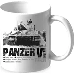 Hrnek Striker Panzer VI Tiger - bílý-černý