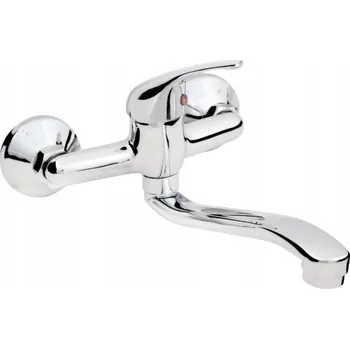 Vodovodní baterie Nástěnná vanová a sprchová baterie s jednou pákou ZXC 4100-7 stříbrná