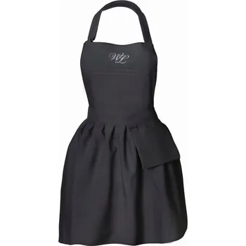 Pracovní zástěra WL Černá zástěra do kosmetického salonu Black
