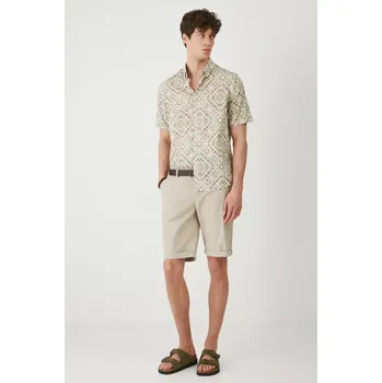 Pánská košile Bavlněná košile Medicine béžová barva, regular, s límečkem button-down RS25.KKM905 08A, vel. XL